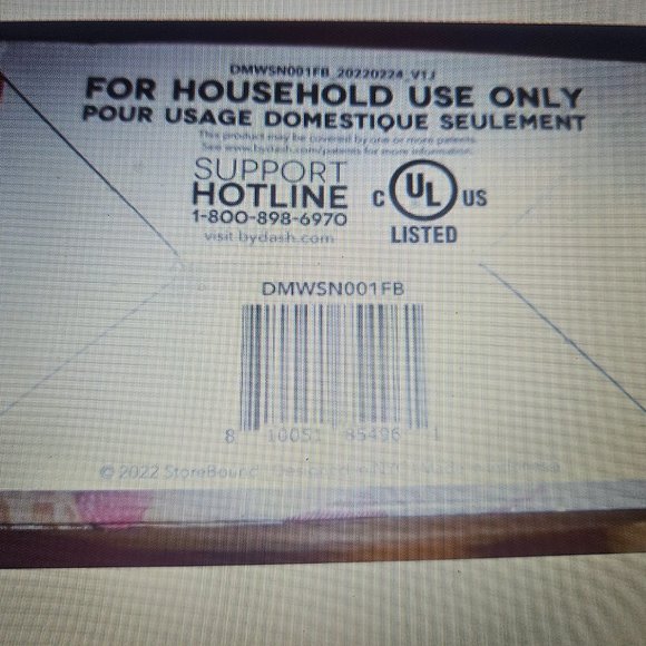 Dash Limited Edition mini blue snowman Waffle maker never used without box - Picture 5 of 5